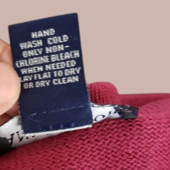 Ann Taylor Vtg Womens Embroidery Floral Knit Sweater Strawberry Shortcake Large - Picture 4 of 9